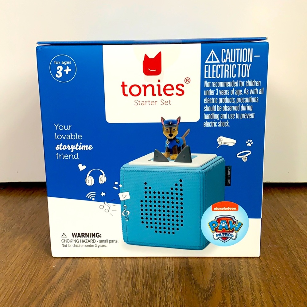 Toniebox paw patrol blue starter set never opened
